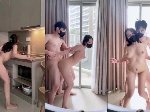 Chơi từ phòng bế tới ban công cùng em sinh viên rên sướng